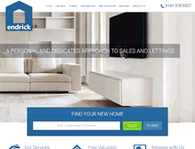Tablet Screenshot of endrickproperty.com